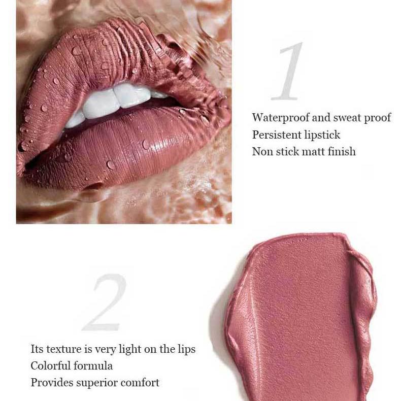 12-цветные бархатные матовые помады, долговечная водостойкая и устойчивая к размазыванию помада. Идеальный подарок на День святого Валентина для женщин. Подарки на День святого Валентина.