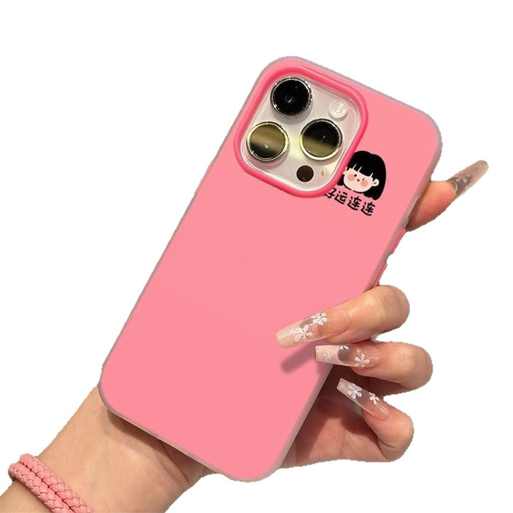 Красочный силиконовый чехол-желе 2-в-1 для мобильного телефона Apple 14promax, чехол-накладка, защитный чехол для мобильного телефона, силиконовый, мультяшный