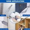 Microfiber Duster Kit with Extension Pole Retractable for Ceilings Fans Blinds Car Furniture Cobweb Cleaning Household Duster