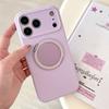 Оригинальный чехол для телефона из жидкого силикона для iPhone 17 16 15 14 Pro Max 17Pro 16Pro Air, вращающийся на 360° держатель-подставка, мягкая противоударная крышка