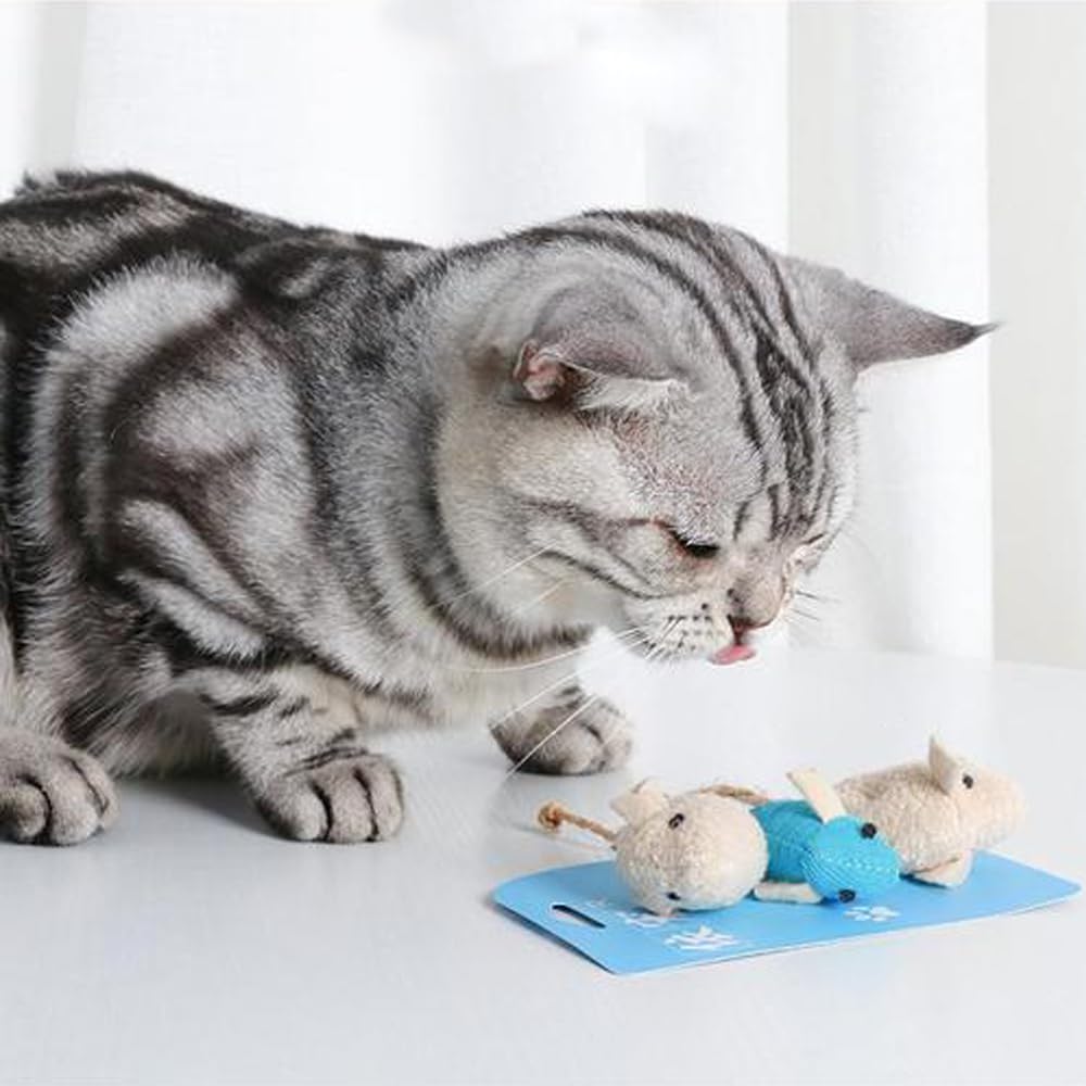 LYHMHAMY Игрушки для кошек, Игрушки для питомцев, Игрушки-мышки, Набор из 8 штук, Игрушки для кошек, Против ожирения, Снятие стресса от упражнений, Товары для питомцев (красочный)