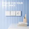 Electric Wall Sockets and Switch Big Board 80*80 Panel 1 Gang 1 Way Wall Embedded Light Switch With LED Indicator