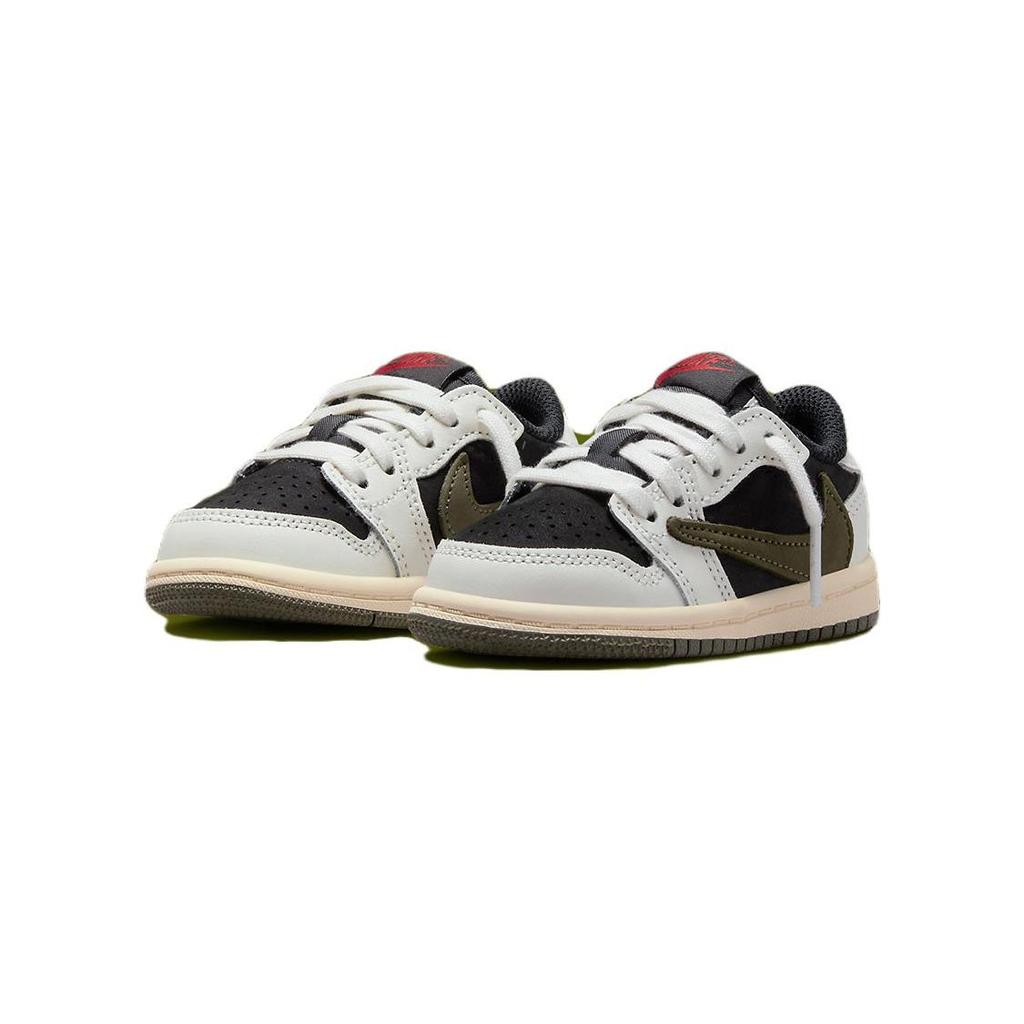 Travis Scott X Air Jordan 1 Retro Low OG SP TD Olive Baby Sneakers Green Sail University-Red DZ5908-106