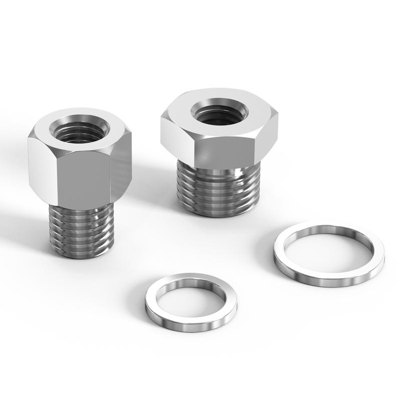 For LS Engine Oil Pressure & Coolant Temp Gauge Fitting Adapters Swap Kit, for LS1 LS2 LS3 LS7 LSX