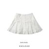 Fashion Kaslead Heavy Industry Pleated Culottes Lace