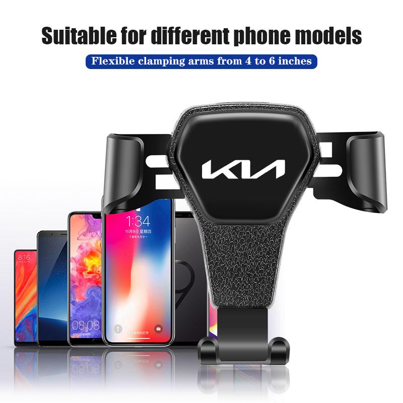 DDMS8 Gravity Car Phone Holder Air Vent GPS Stand Accessories For Kia Sportage Morning Ceed Picanto Rio ProCeed Niro Stonic KN