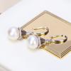 925 Крючок Tremella Простая атмосфера, универсальная форма капли, серьги с жемчугом.
