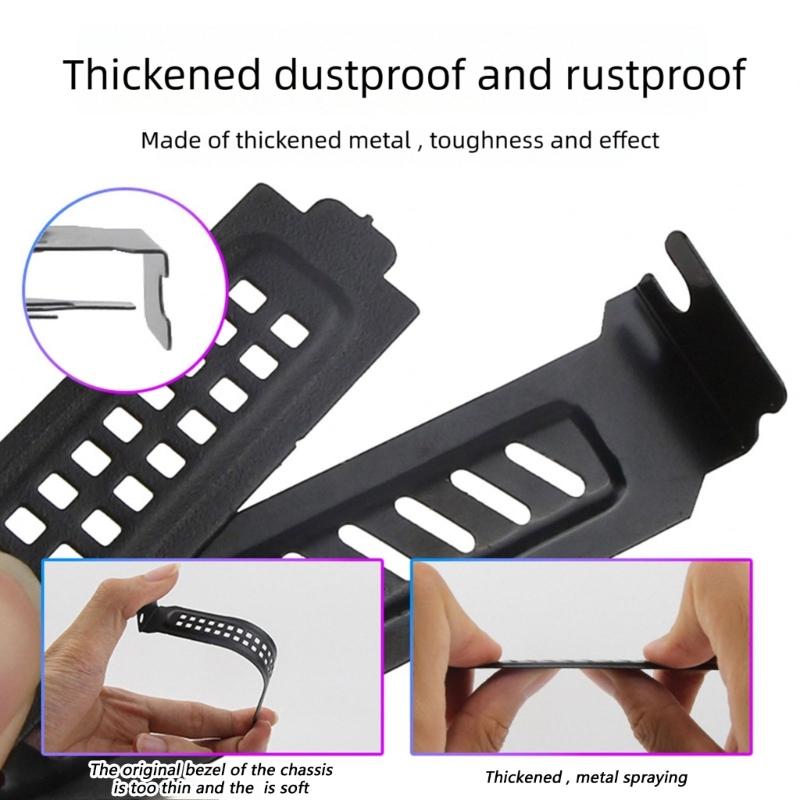 5 шт. 12 см Металлические заглушки для PCI-слотов Dust Plates для слотов расширения ПК Обеспечивают длительную защиту от пыли и износа