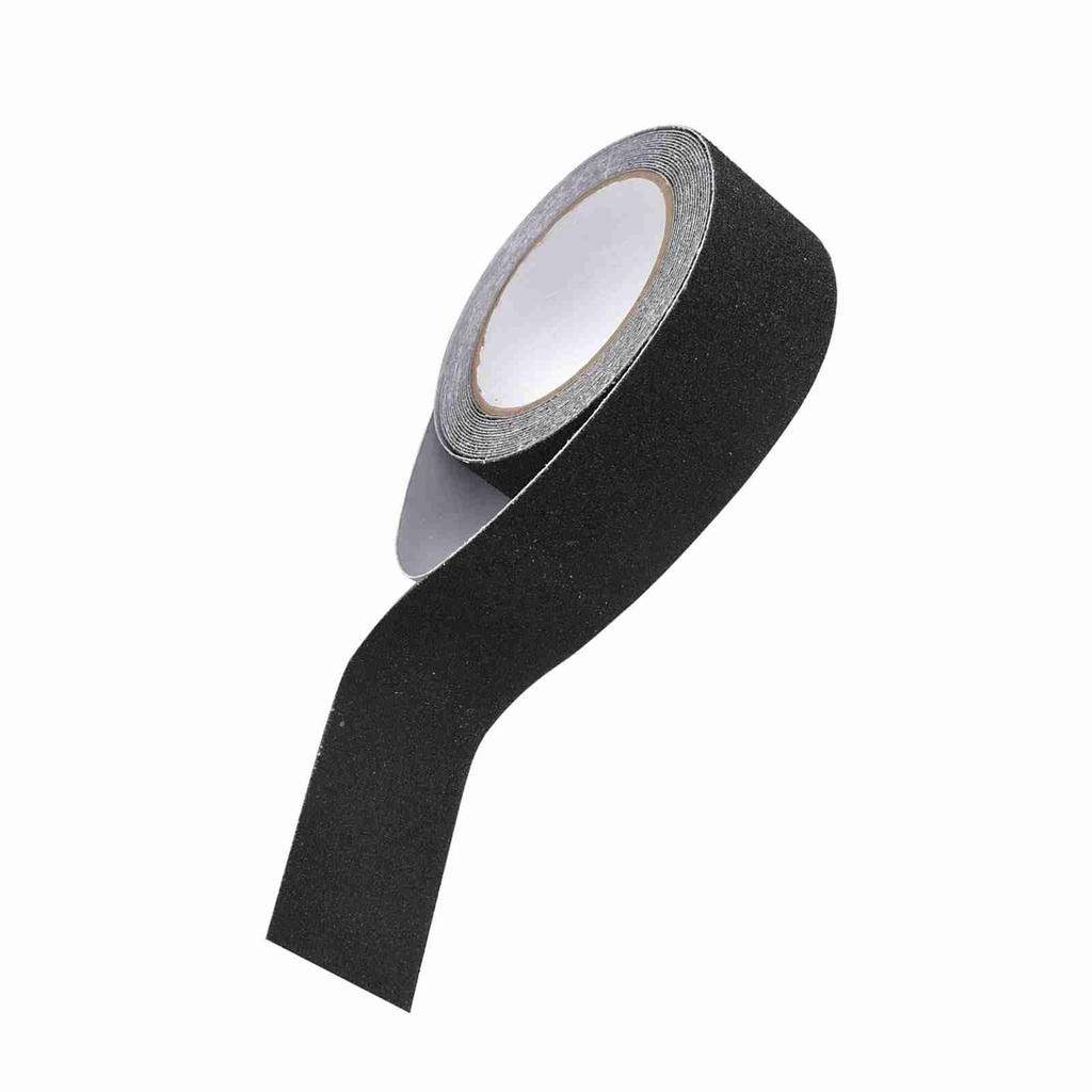 5M*5cm PVC NOn Slip Anti Skid Adhesive Tape for Stair Step Floor Safety Decoration (Black)