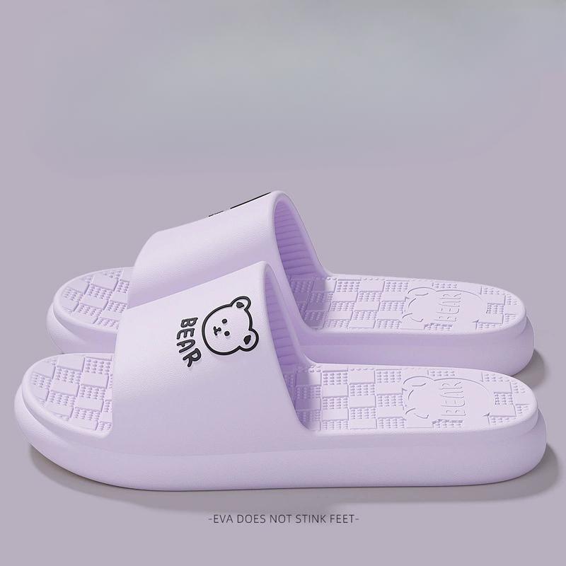 Тапочки на толстой подошве из ЭВА для домашнего использования, для летних ванных комнат для мужчин и женщин, нескользящие и без запаха, для домашнего использования в помещении