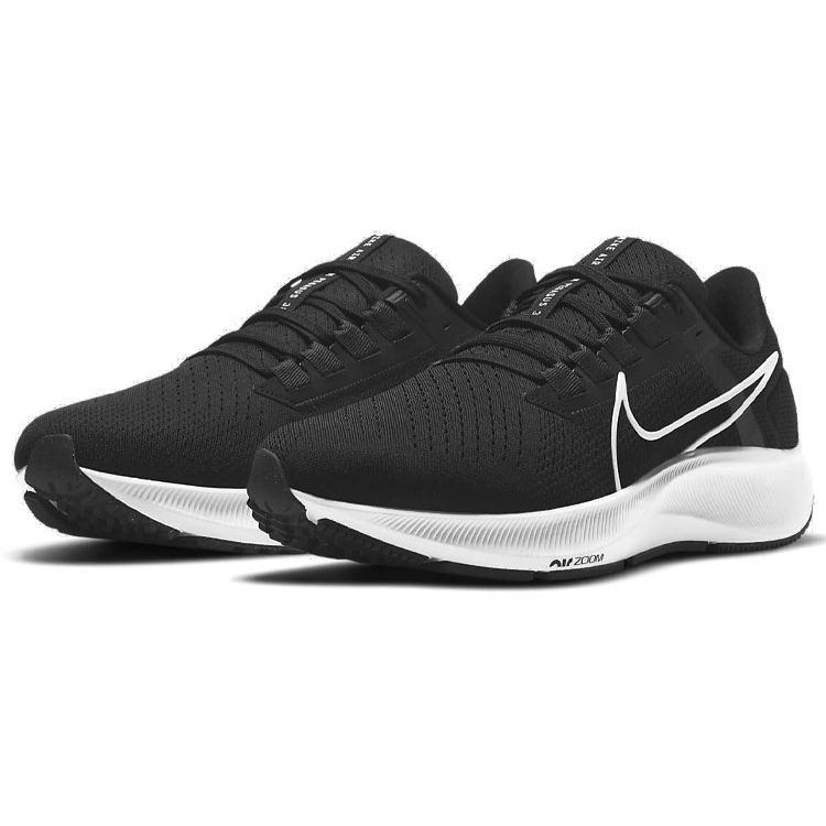 Nike Air Zoom Pegasus 38 Черно-белые мужские кроссовки антрацит Volt CW7356-002