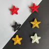 3*3CM/ PVC Rubber Small Star Hook Patches Military Stickers On Backpack,Stars Clothes Applique Embroidery Hook and Loop Patch