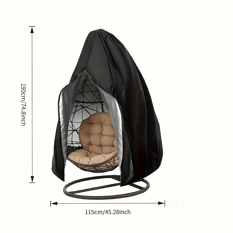 1pc of Patio Hanging Chair Cover, Made of Durable 210D Oxford Fabric, Available In Various Colors, To Protect Your Patio Hanging Chair.