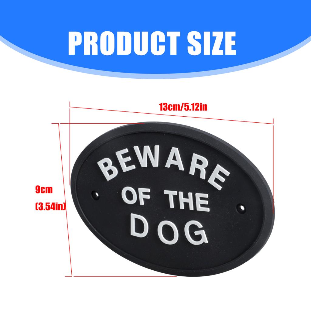 Beware Of Dog Signs Weatherproof & Long Lasting Garden Warn Sign Decorative Warning Sign for Private Property Protection