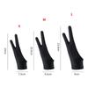 Anti-Scratch Black Blue Grey Pink Two Finger Glove Tablet Drawing Glove Art Supplies Painting Glove