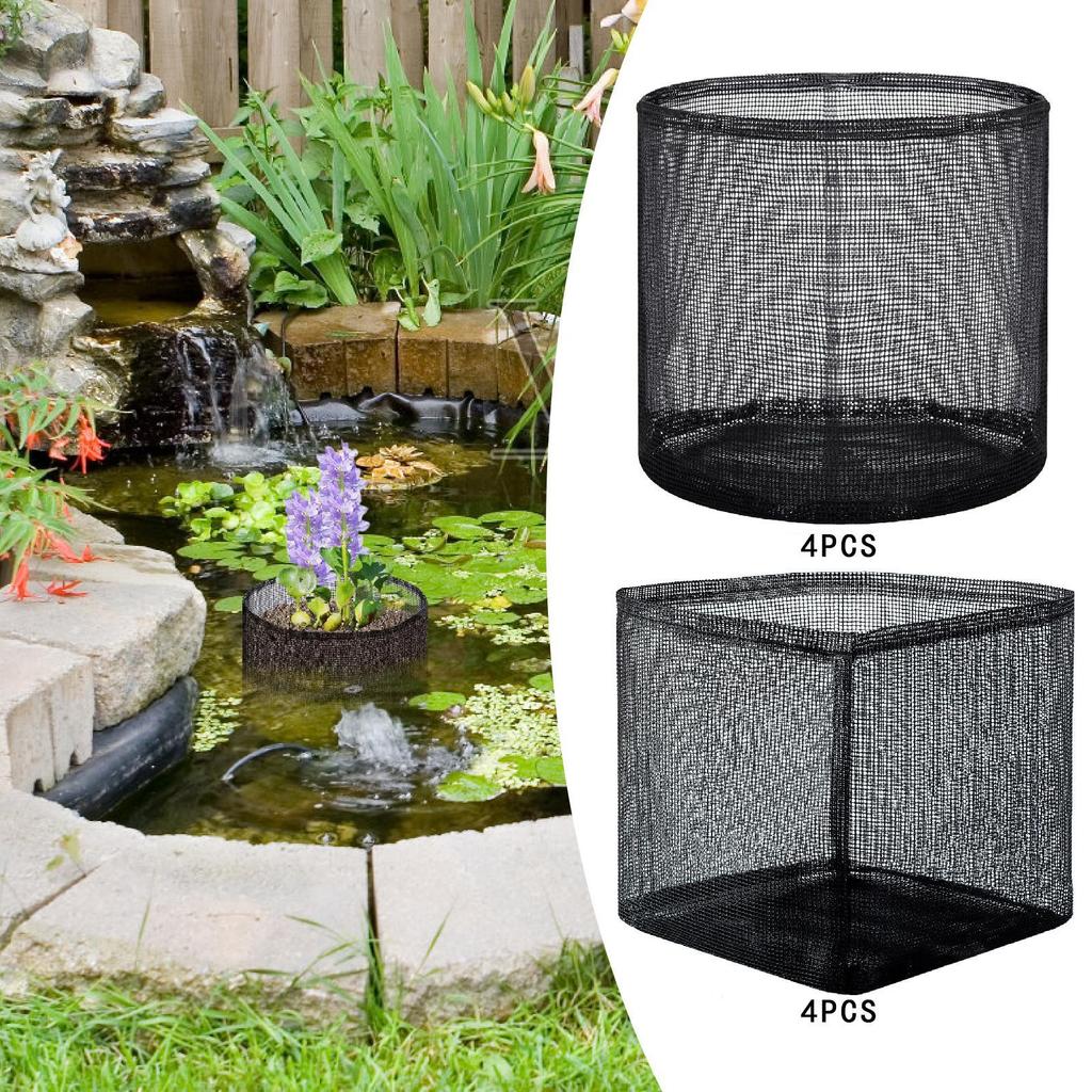 4pcs Planting Bags Aquatic Pond Potters Plant Pottes Mesh Reusable Mesh Bags of