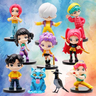 10 шт./Набор K-pop Охотники на демонов Аниме Фигурка Игрушки ПВХ Модель Derpys Тигр Руми Мира Зои Сусси Фигурка Кукла Поклонники Рождественский Подарок