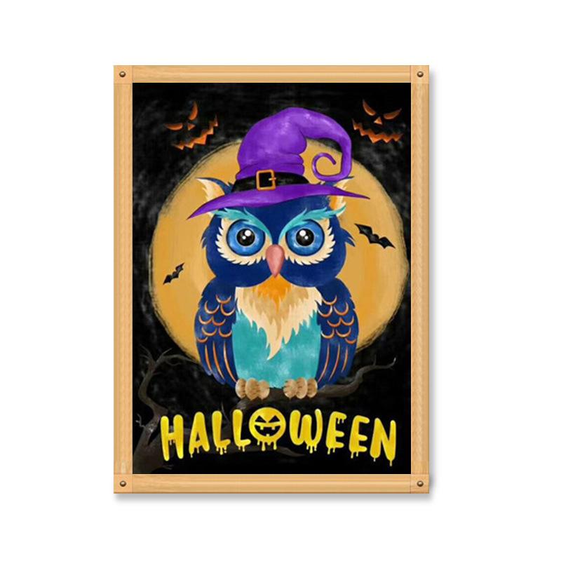 5D алмазная живопись полный алмаз Diy круглый алмаз Хэллоуин животное ручная работа Алмазная вышивка мозаика украшение дома подарок