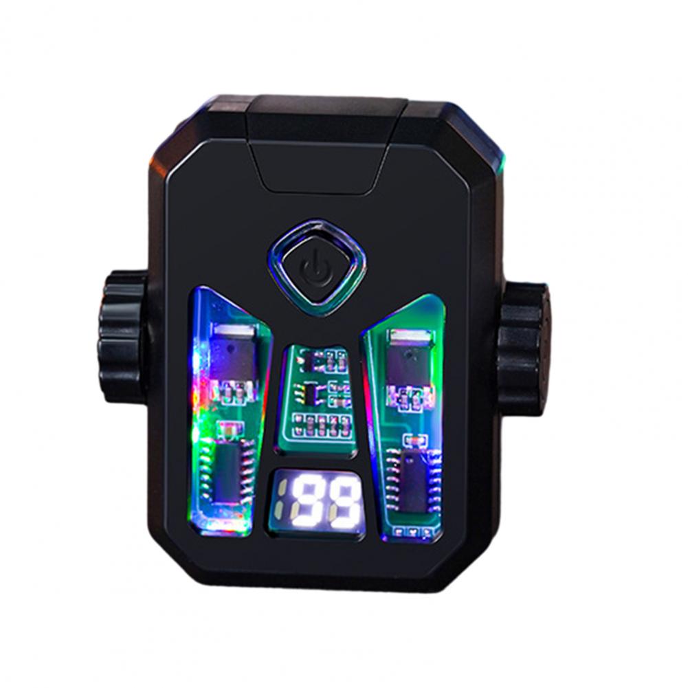 Windproof Igniter Colorful Spinning Toy Compact Rechargeable Arc-pulse Igniter Windproof Electric Flameless Bbq Fidget Toy