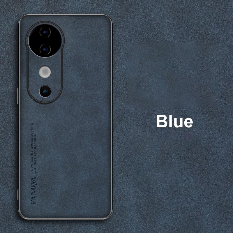 Для Vivo V40 Pro 5G Чехол Роскошный Чехол для телефона из ПУ кожи Для Vivo V40 S19 Pro Задняя крышка Матовый силиконовый Ударопрочный Полная защита