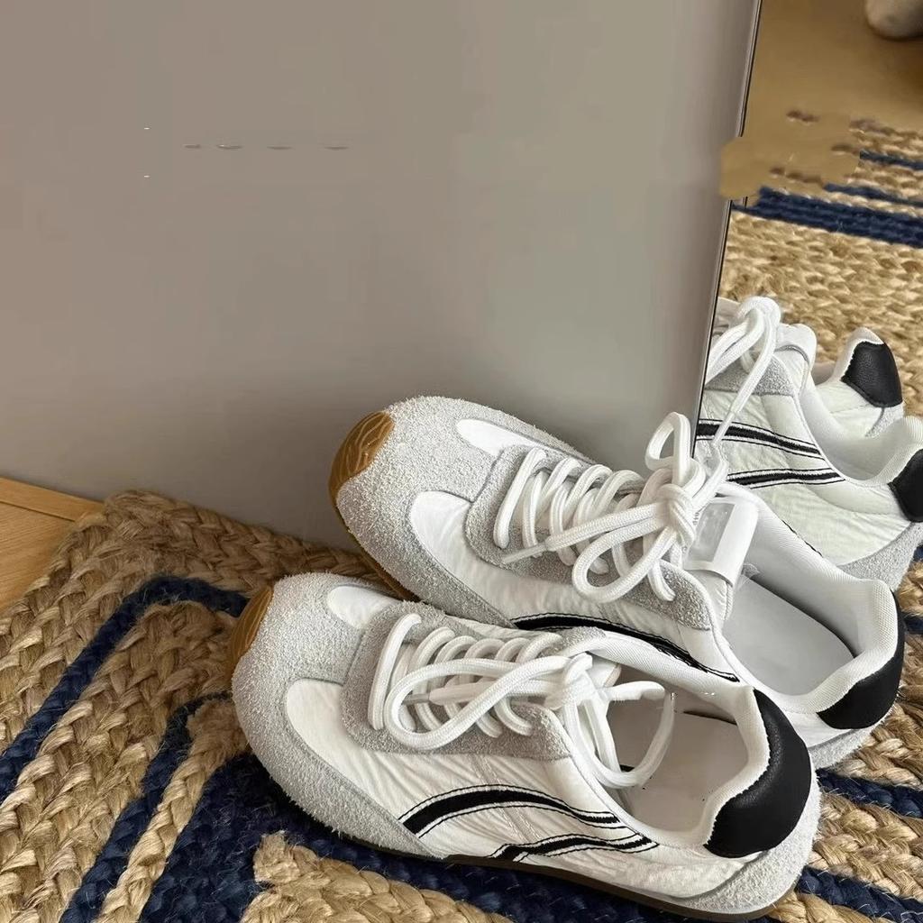 Уродливые милые балетки в тон немецкой обуви женские кроссовки 2025 года новые модные универсальные туфли на плоской подошве со шнуровкой для спорта и отдыха Forrest Gum