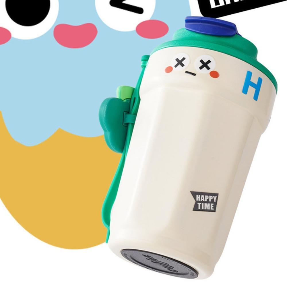 Plastic Water Bottle Cartoon Girls Juice Milk Bottle INS Style Coffee Cup  Home Office