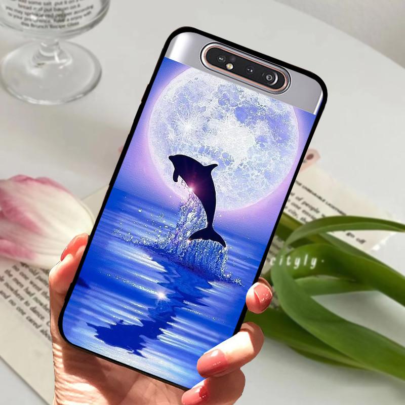 Чехол для Samsung Galaxy A80 A 80 Ударопрочный Мягкий ТПУ Силиконовый Чехол для Телефона Для Samsung Galaxy A80 Funda A80 2019 Capa Мультяшный