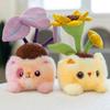 Cat Potted Plant Cute Doll Plush Toy Cartoon Green Plant Office Doll Office Home Children'S Room Ornament