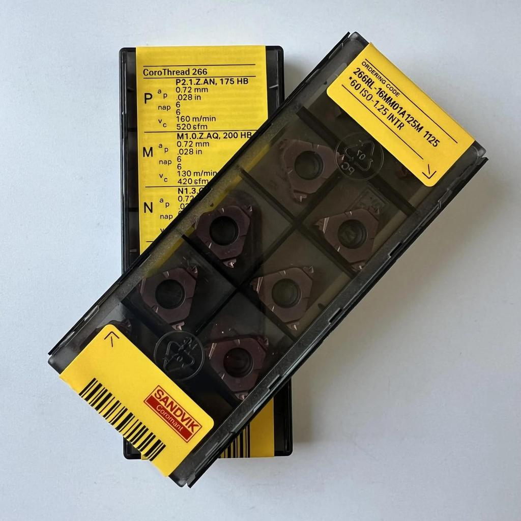 Original Sandvik / 266RL-16MM01A125M 1125 /CNC CARBIDE Tool Blade 10 Pcs