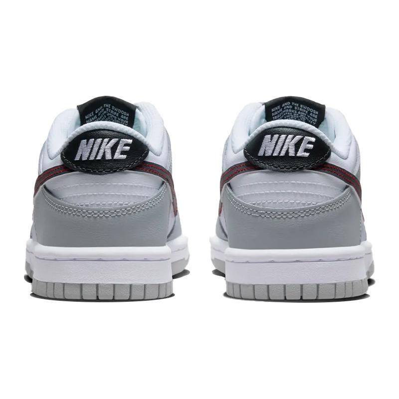 Nike Dunk Low SE GS Lottery Pack — Детские кроссовки Grey Fog Blue-Chill Pink-Fam Light-Crimson DQ0380-001
