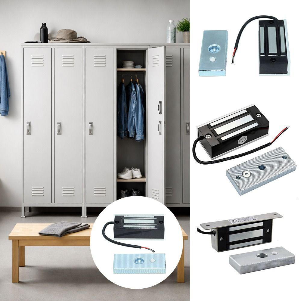 60KG/100Lbs Electric Lock 12V/24V Door Access Control Heavy Duty Electromagnetic Lock Door Access
