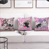 Cartoon Angel Black and White Cat cushion cover Pillow Cover Decoration Room Home Sofa living Office Car Nordic Simplicity