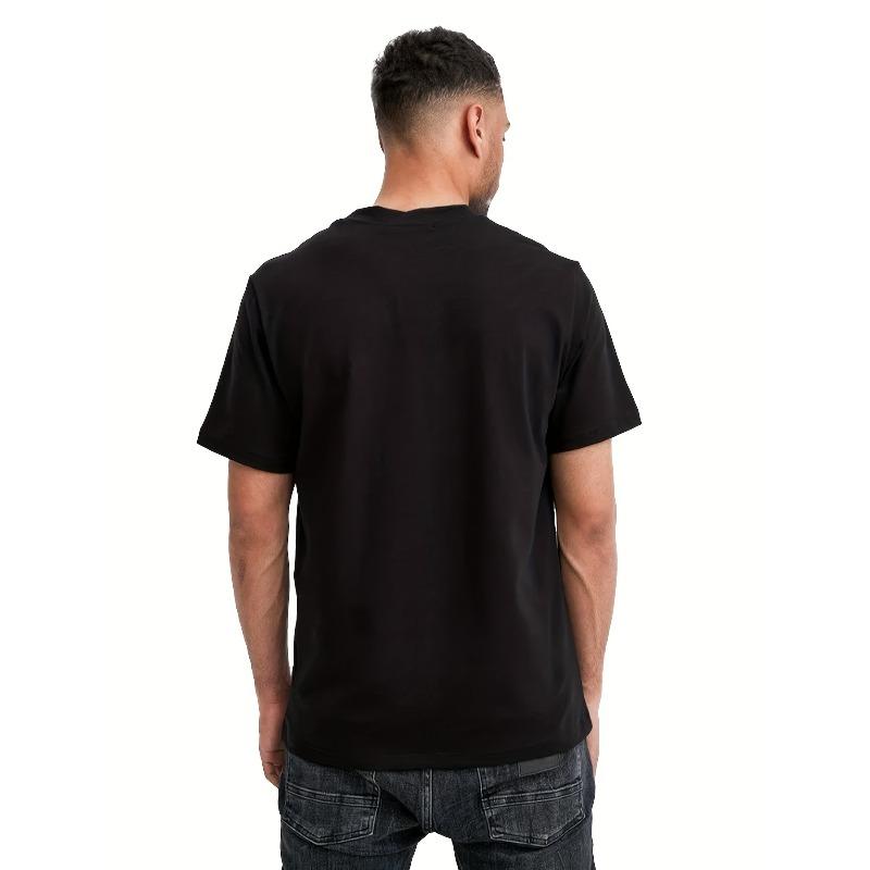 Европейские размеры TOM AND JERRY Забавная футболка с графическим изображением гитары Повседневная футболка с дизайном персонажа мультфильма, Уличный стиль, Круглый вырез, Короткий рукав