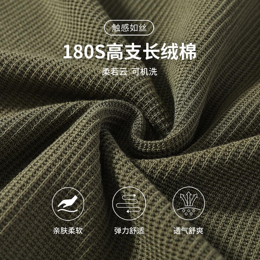 [180 count long staple cotton] Light luxury, simple and breathable Polo shirt for men's summer knitted short sleeved T-shirt