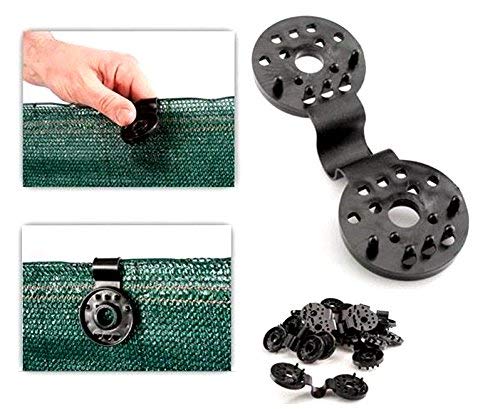 100 Pcs Shade Cloth Heavy Duty Lock Grip Removable and Reusable Shade Cloth Plastic Clips Greenhouse Shade Cloth Fix Clamp