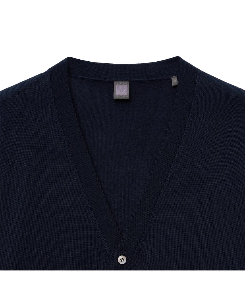 Iolo Royal V-Neck Cardigan_Navy