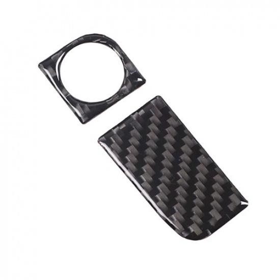 Наклейка-накладка из углеродного волокна на ручку ящика для хранения со стороны пассажира для Nissan Frontier 05-21