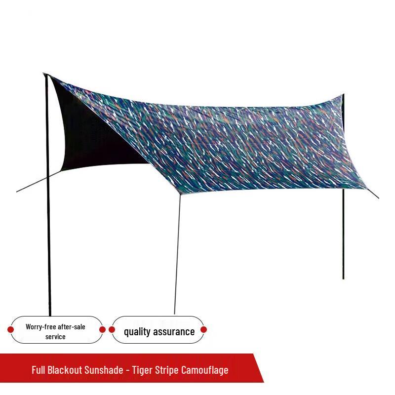 Extra-Large Blackout Camouflage Outdoor Tarp