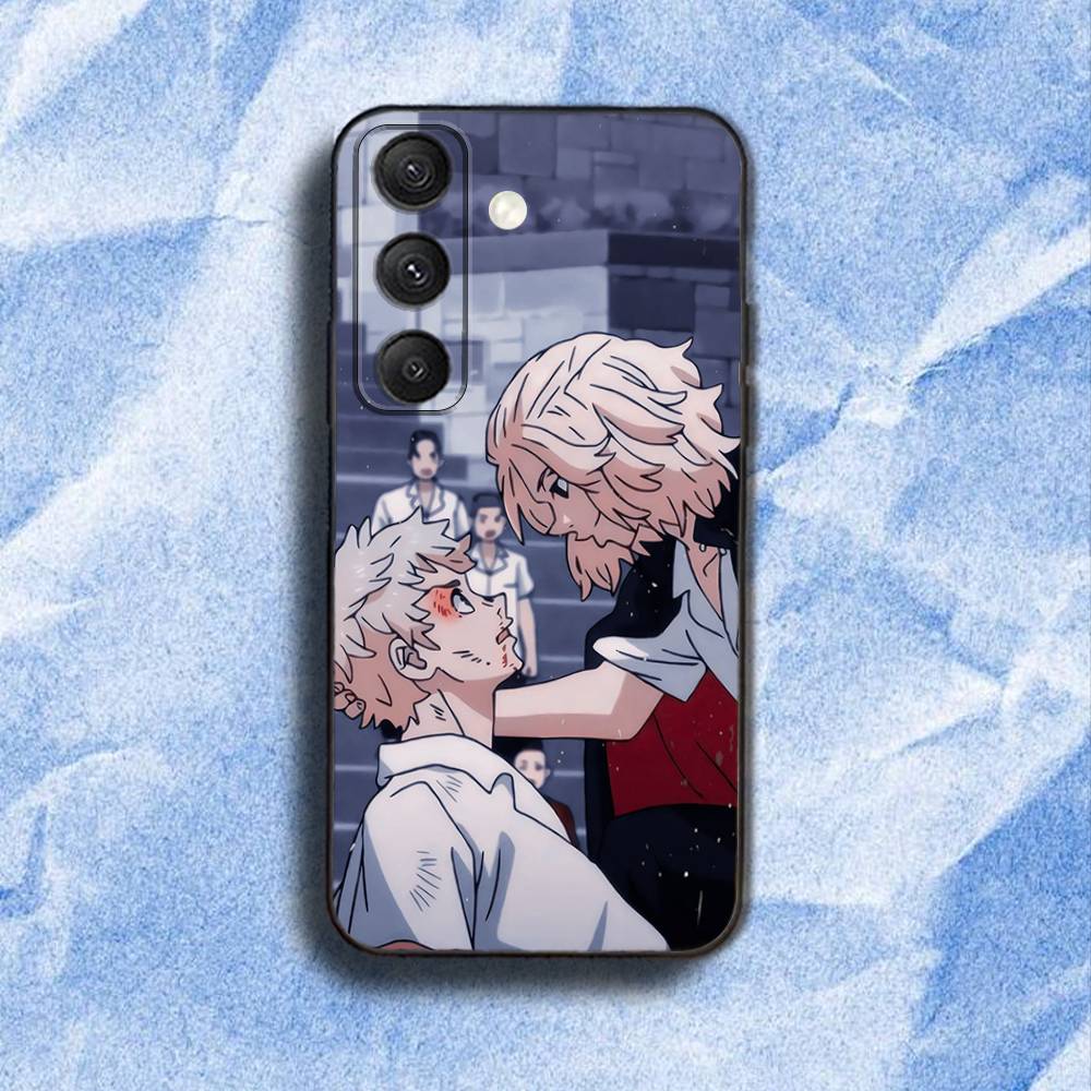 Tokyo R-Revengers Anime Phone Case For Samsung S 25,24,23,22,30,21,10,9,Ultra,Plus,Lite,FE,4,5G Black Soft Case