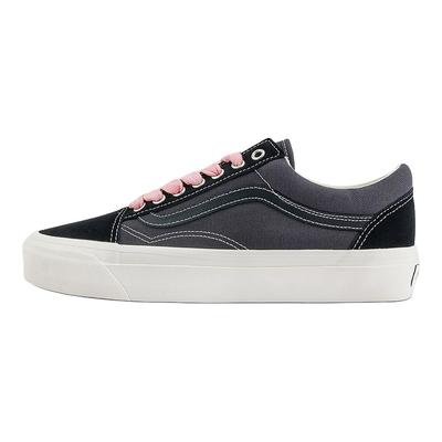 LX OLD SKOOL Устойчивые к истиранию Низкие Кеды для Скейтборда Унисекс Черные Кроссовки VN000D56DE2