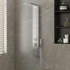 Shower Panel System - vidaXL - Stainless Steel - Brushed Finish - Square - 4 Functions