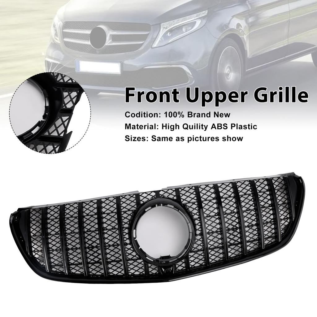 Front Upper Grille Grill Fit Mercedes Benz V Class W447 2014-03.2019