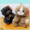 Adorable Plush Cat Toy Lovable Lazy Soft Doll With Short Fur For Kids And Collectors