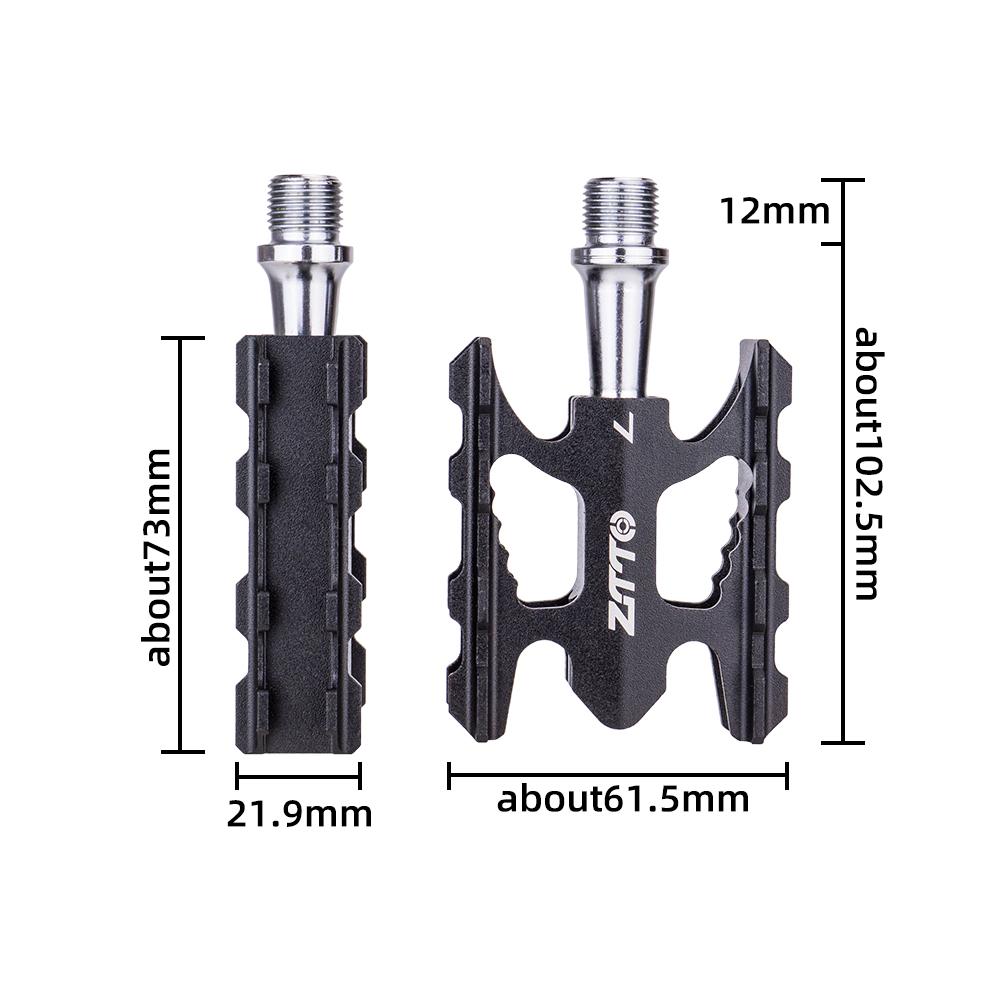 ZTTO Bicycle Pedal MTB Folding Bike Pedal Ultralight Anti-slip Pedal DU Bushing Sealed Bearing Kids Bike Pedals Aluminum Alloy