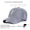 Baseball Corduroy Stitching Embroidered Cross Lettering Alphabet Neutral Gender Women  Men For Caps Spring And Autumn Outdoor Adjustable Casual