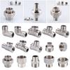 201 Stainless Steel 1/2" 3/4" BSP Male Female Thread Reducing Elbow Tee Coupler Butt Joint Plumbing Fittings