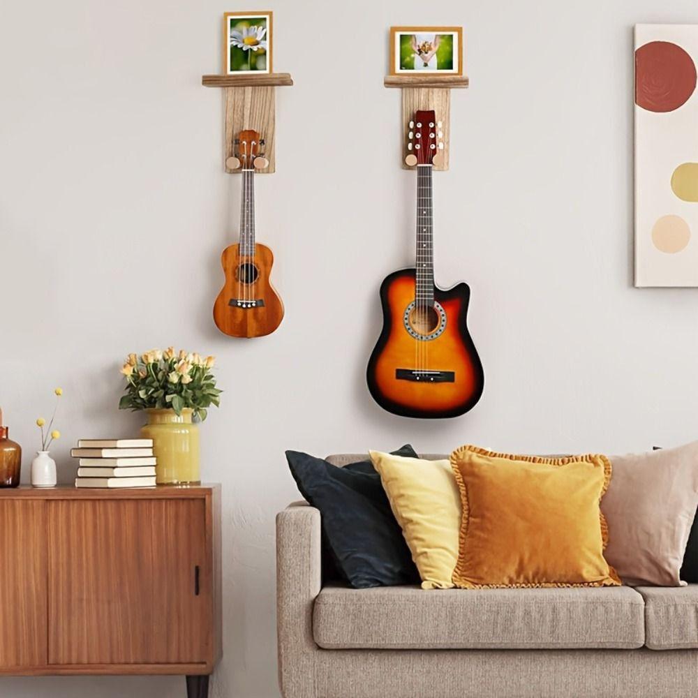 Scratch-Proof Guitar Hanger Wooden String Instrument Storage Rack Guitar Display Stand Music Store