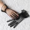 Transparent Women Tulle Gloves Short Wedding Mesh Gloves Elastic Gauze Lace Gloves  Ladies