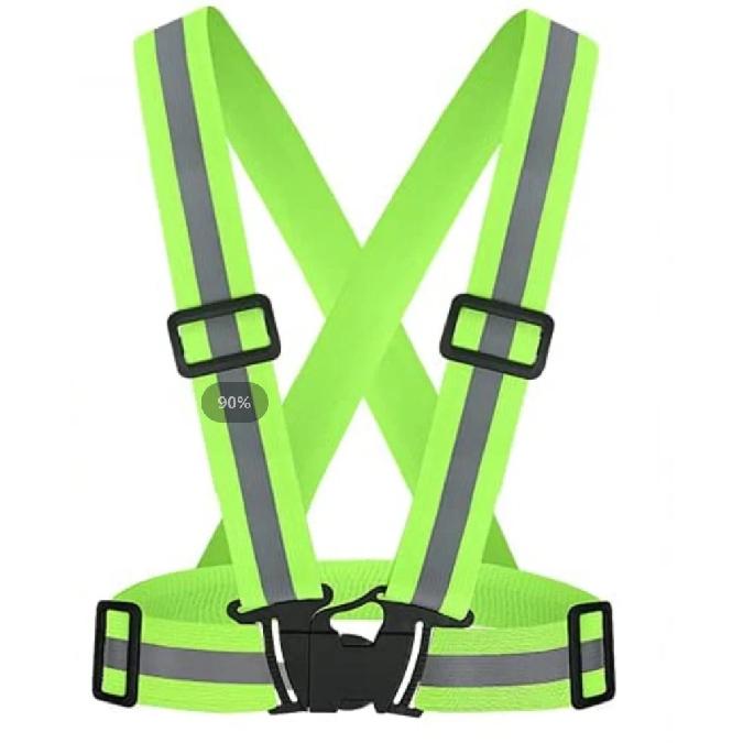 Highlight Reflective Straps Night Work Security Running Cycling Safety Reflective Adjustable Vest High Visibility Reflective