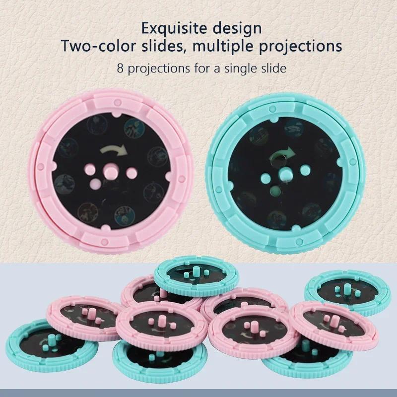 4 Карты Мультяшный Проекционный Фонарик 32 Узора Креативный Детский Фонарик Игрушка Проектор Игрушки для Малышей Игрушка-Книжка для Историй на Ночь